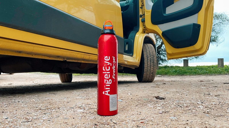 A fire extinguisher is a must have for campervan safety