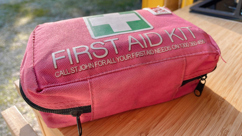 A complete first aid kit is essential for any traveler