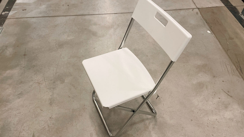 folding chair from ikea